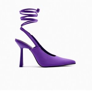 Zara purple heels